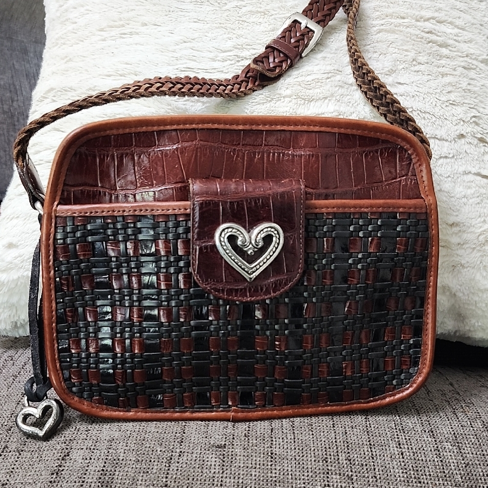 Brighton Brown and Black Crossbody Bag